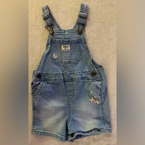 OshKosh Kids Overalls with Butterfly Embroidery